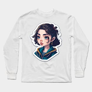 cute adorable pretty lovely girl Long Sleeve T-Shirt